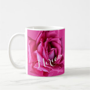Hübscher Name des Miriams, Liebe in heißen rosa R Kaffeetasse