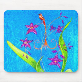 Hübscher Orchid Bird Mousepad