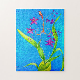 Hübscher Orchid Bird Puzzle