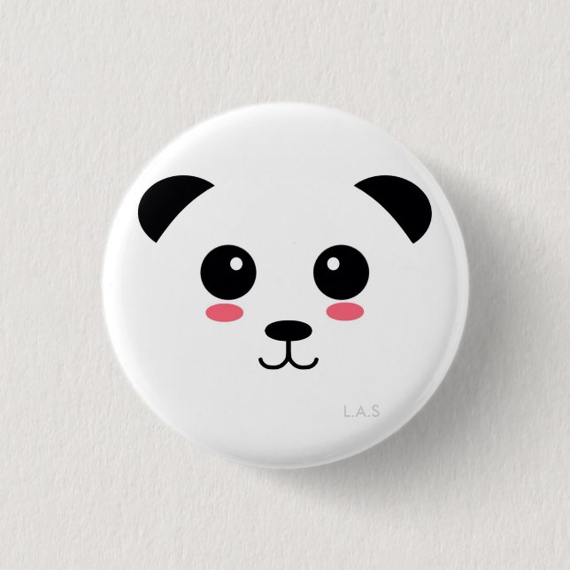Hübscher Panda Button (Vorderseite)