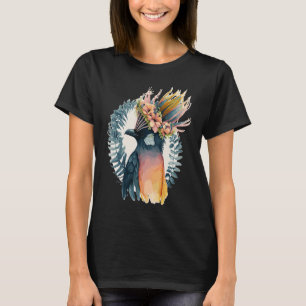 Hübscher Paradiesvogel Blumenkrone Haustiere Vögel T-Shirt