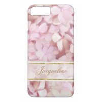 Hübscher Pariser Stil Rosa Hydrangea Glitzer