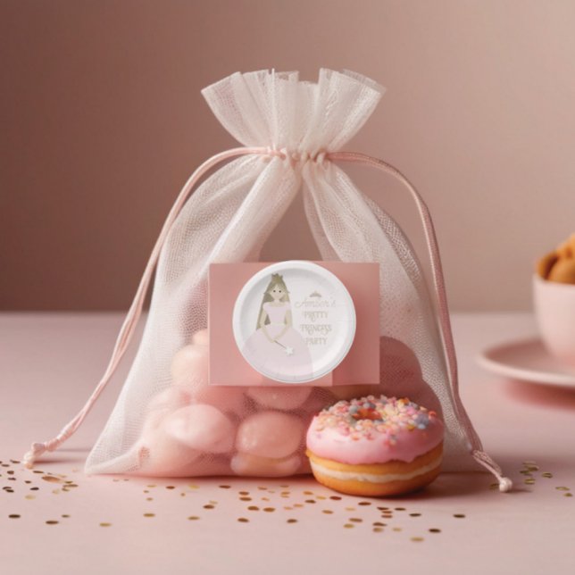 Hübscher Party-Sticker für Favoriten/Dekor Runder Aufkleber (Pretty Princess Party Sticker for Favours/Decor 
)