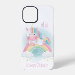 Hübscher Pastell-Einhorn-Name Einhörner Regenbögen iPhone 12 Pro Hülle