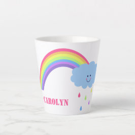 Hübscher pastellfarbener Regenbogen, Wolke, Regent Milchtasse