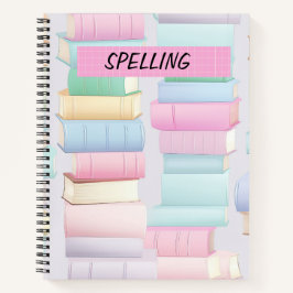 HÜBSCHER PASTELSTACK DER SCHULABÜCHER NOTIZBUCH