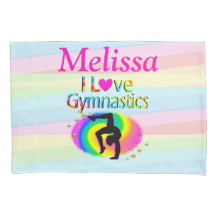 HÜBSCHER PERSONALISIERTER FALL I LIEBE GYMNASTICS KISSENBEZUG