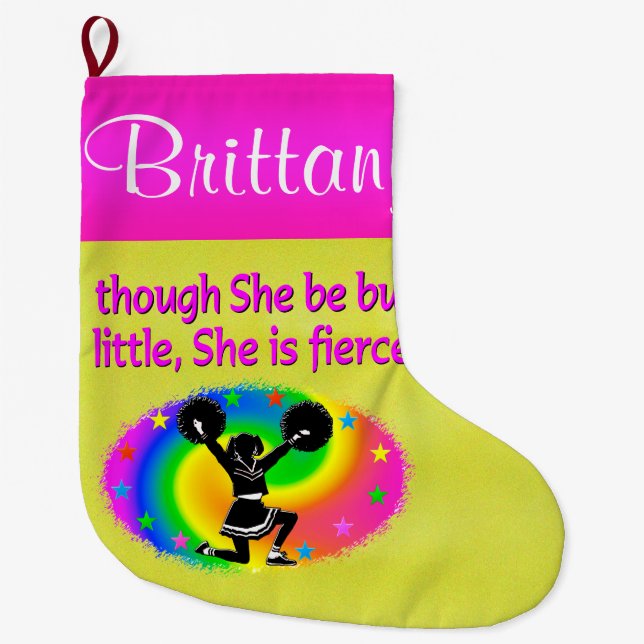 HÜBSCHER PERSONALISIERTER FERIENURLAUB STRUMPF GROßER WEIHNACHTSSTRUMPF (Vorderseite)