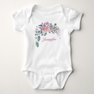 Hübscher Personalisierter Name Baby Girl Strampler