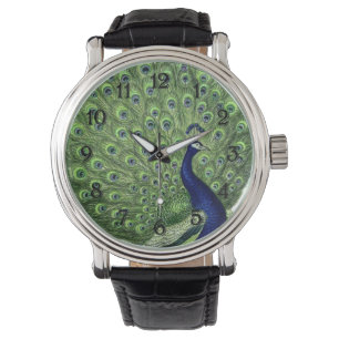 Hübscher Pfau Armbanduhr