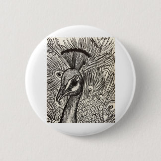 Hübscher Pfau Button
