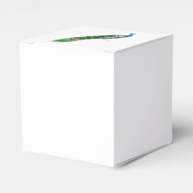 Hübscher Pfau Geschenkschachtel (Vorderseite)