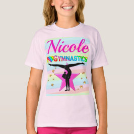 HÜBSCHER PINK STAR I LIEBE GYMNASTIK T-Shirt