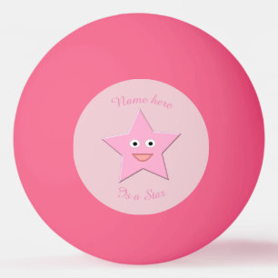 Hübscher Pink Star Pong Ball Tischtennisball