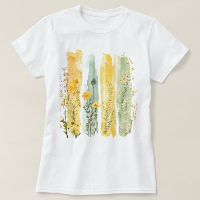 Hübscher Pinselstrich T-Shirt (Design vorne)