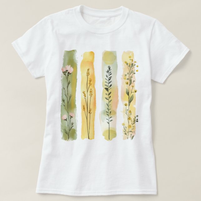 Hübscher Pinselstrich T-Shirt (Design vorne)