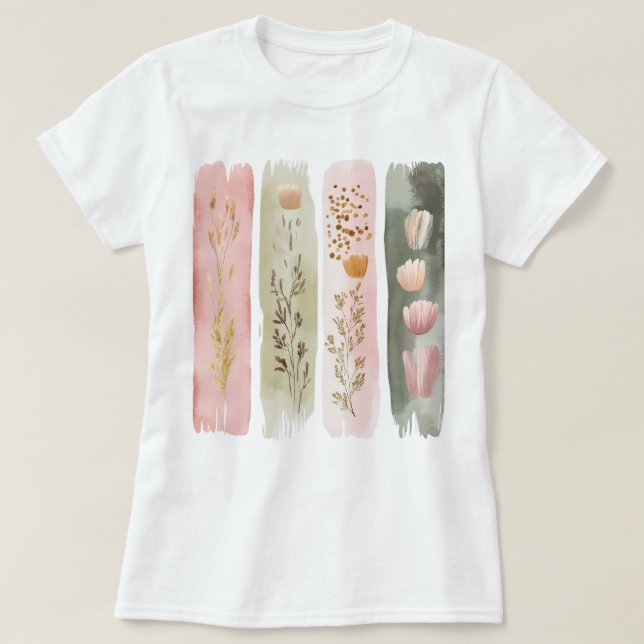 Hübscher Pinselstrich T-Shirt (Design vorne)