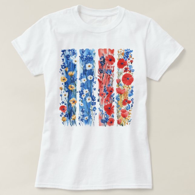 Hübscher Pinselstrich T-Shirt (Design vorne)