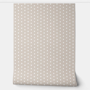 Hübscher Polka Dot Pattern Stone Weiß Niedlich Ele Tapete