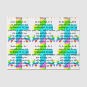 HÜBSCHER RAINBOW-KROSS ISAIAH 41:10-DESIGN SEIDENPAPIER