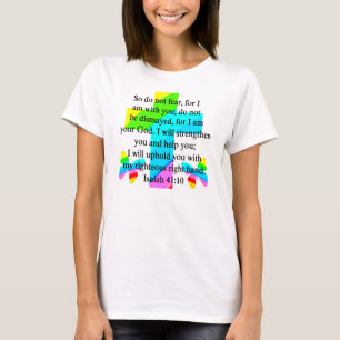 HÜBSCHER RAINBOW-KROSS ISAIAH 41:10-DESIGN T-Shirt