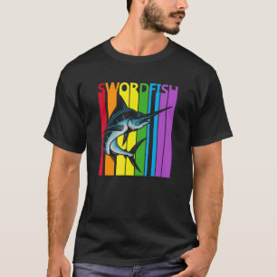 Hübscher Regenbogen-Schwertfisch Fisch T-Shirt