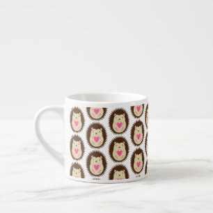 Hübscher rosa Baby-Igel Espressotasse