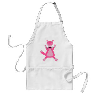 Hübscher Rosa Baby-Mädchen-Fuchs Schürze