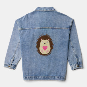 Hübscher rosa Babygirl-Igel Jeansjacke