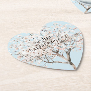 Hübscher rosa blühender Baum Brautparty Untersetzer
