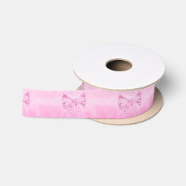 Hübscher rosa Bogen Satinband