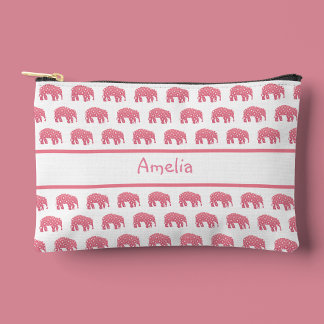 Hübscher Rosa Elefant Elefant Zubehörtasche
