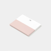 Hübscher rosa Farbblock für Monogramm