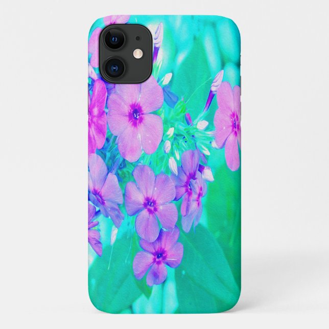 Hübscher Rosa Garten Phlox Blume Aquamarine Case-Mate iPhone Hülle (Rückseite)