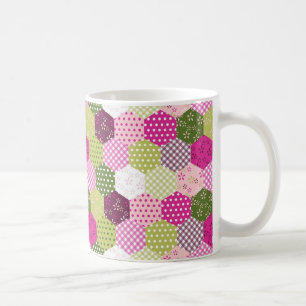 Hübscher rosa grüner tasse