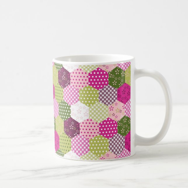 Hübscher rosa grüner tasse (Rechts)