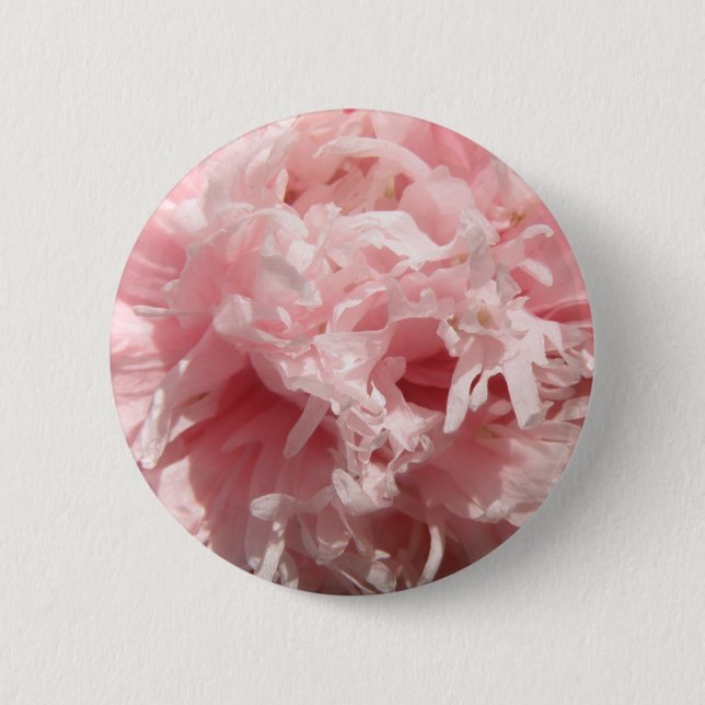 Hübscher, rosa Mohnknopf Button (Vorderseite)