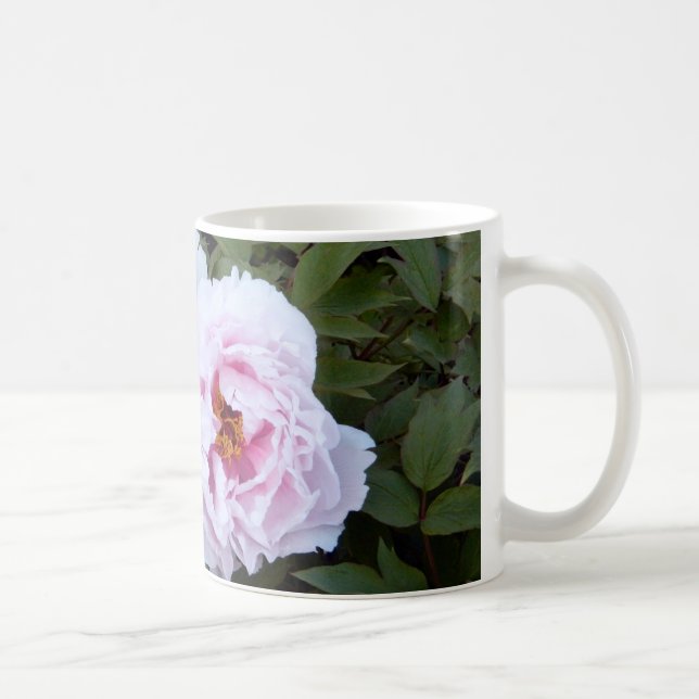 Hübscher Rosa Pfingstrosen-Becher Tasse (Rechts)
