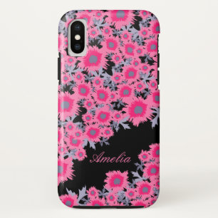Hübscher, rosa, schwarzer Damast, iPhone-Gehäuse Case-Mate iPhone Hülle