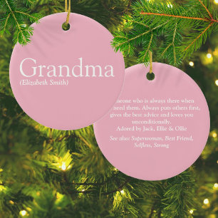 Hübscher Rosa Spaß Bester Oma Großmutter Aller Zei Keramik Ornament