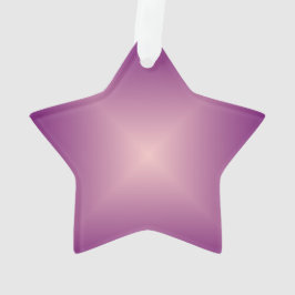 Hübscher rosa Stern > Weihnachtsgeschmack Ornament