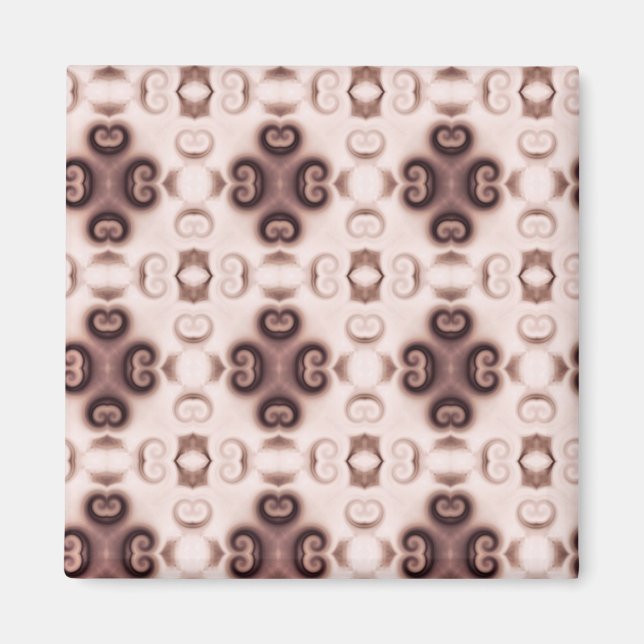hübscher rosa und lila Mustermagnet Magnet (Vorne)