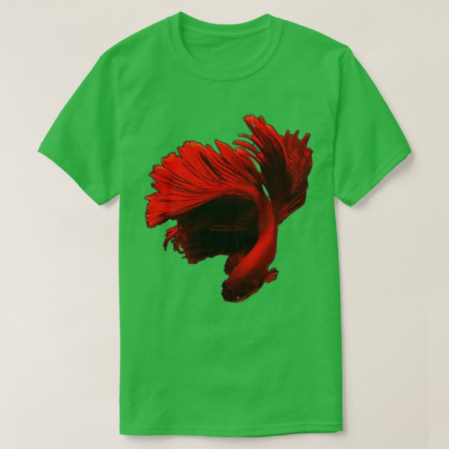 Hübscher Roter Halbmond Betta T-Shirt (Design vorne)