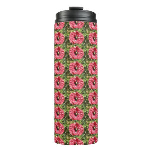 Hübscher Roter Mohn Blume Makro Thermal Tumbler Thermosbecher