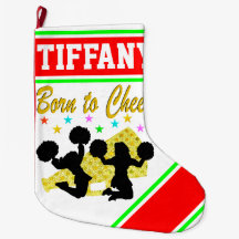 HÜBSCHER ROTER UND GRÜNER CHEERLEADER CUSTOM STRUM