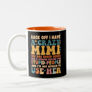 Hübscher Rücken habe ich einen verrückten Mimi Zweifarbige Tasse