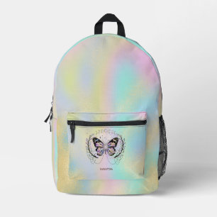 Hübscher Schmetterling Bunt Bedruckter Rucksack