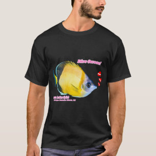 Hübscher Schmetterlingsfisch Ausschnittdruck T-Shirt