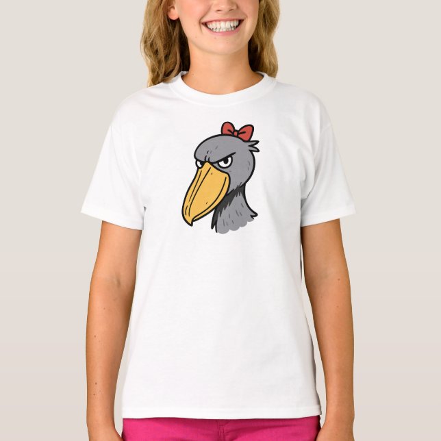 Hübscher Schuhschnabel-Storch-Vogel T-Shirt (Vorderseite)