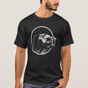 Hübscher schwarzer Labrador Retriever Hund Tier T-Shirt